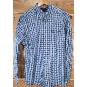 Ariat Relentless Aztec Western Long Sleeve Button Shirt Men Large Rodeo